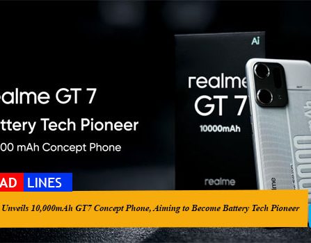 realme Unveils 10,000mAh GT7 Concept Phone, Aiming to Become Battery Tech Pioneer