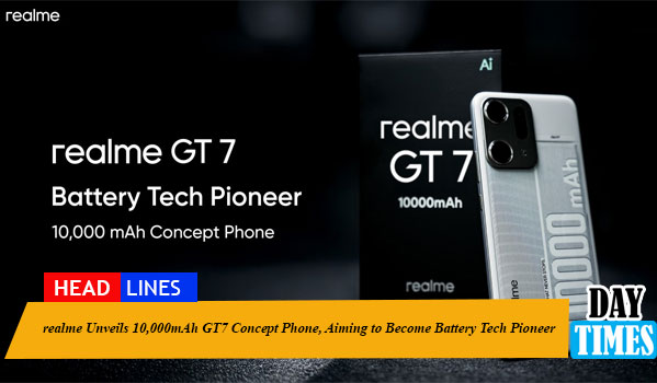 realme Unveils 10,000mAh GT7 Concept Phone, Aiming to Become Battery Tech Pioneer